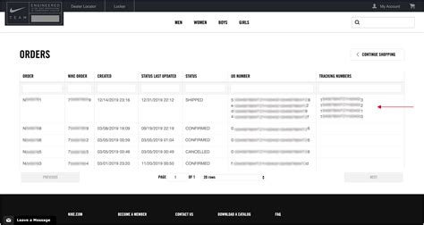 Nike order tracking app